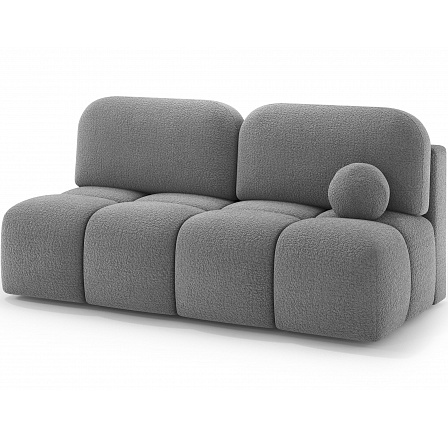 Nuwia kanapé alvófunkcióval és ágyneműtartóval, szürke bouclé kárpitozással Modullo 01 145x200 1
