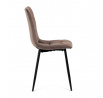 Jídelní židle, hnědá, sametová látka, CT-281 BR4