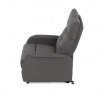 Polohovací křeslo, elektrické kabelové ovládání, šedá, látka, TV-5482 GREY2
