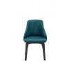 TOLEDO 3 étkezőszék, sötétzöld bársony