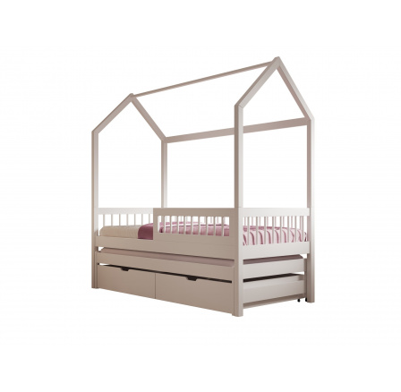 Artes II Házikó Ágy Fehér+Fehér