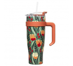 Fleur 1,2l zöld termoszbögre füllel