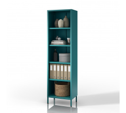 MARIO könyvespolc, 500 x 1800 x 350 mm, Modern: tengeri