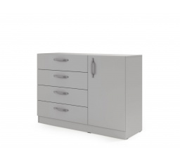 BRAGA BRK2 komód Szürke fém fogantyúkkal