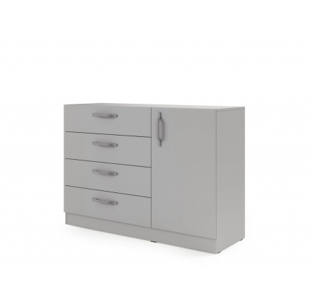 BRAGA BRK2 komód Szürke fém fogantyúkkal