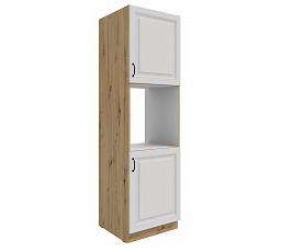 Kuchyňská skříň STELLO - 60 DP-210 2F, Dub Artisan/Bílý mat