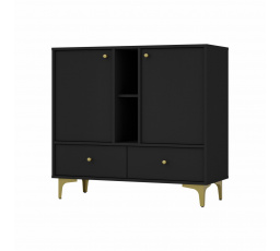 Komoda Tomila 825/1, černý grafit