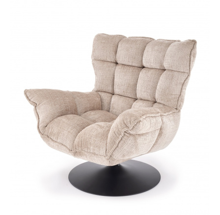 Forgó és hintaszék HAGEN, Bézs/Fekete