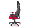 NITRO irodai szék, ökobőr / szövet, fekete / piros