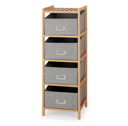 REG10 polc, természetes/szürke