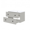 Szafka pod umywalkę 80/2S (MDF ramiak) cashmere