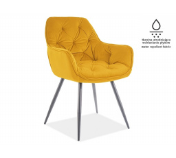 Étkezőszék CHERRY MATT sárga Velvet 48