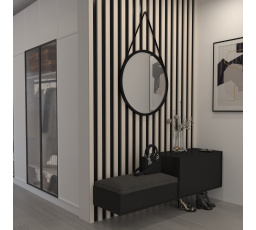 Grace Lustro Okrągłe na pasku 60cm Lustro 60x60