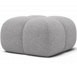 Kárpitozott puff Covio, szürke chenille Kendell 03 85x52