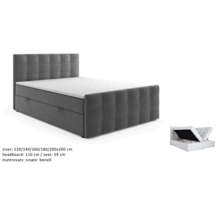 Łóżko Kontynentalne Slim 1 160x200 Łóżko Kontynentalne Slim 1 160x200