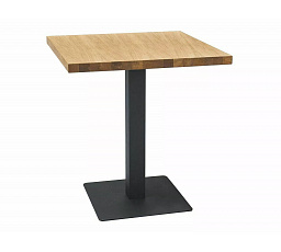 PURO étkezőasztal, természetes furnér, tölgy/fekete