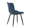 Jídelní židle, modrá, látka, HC-462 BLUE2