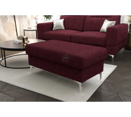 PUFA ZE SCHOWKIEM MALIBU 100x55 CM - Odcienie bordowego