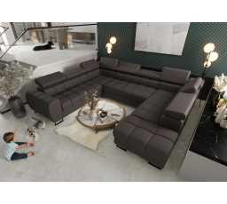 NAROŻNIK ASPEN MAX I 265x350x225 CM SKÓRA NATURALNA - lewa , Skóry naturalne - Wybierz swój kolor