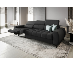 SOFA PORTO III RELAX 263 CM - Odcienie ciemnej szarości , Strona lewa