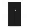 DANIEL irodai fém iratszekrény, 900 x 1850 x 400 mm, fekete
