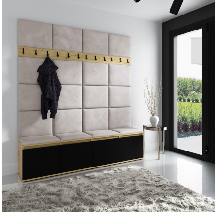 EMI 4 előszobafal, Trinity 01/Artisan+fekete