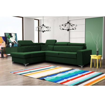 Rohová sedací souprava Silk L zelená Rohová sedací souprava Silk L zelená