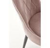 Étkezőszék K366 Velvet, Bézs Bluvel 40/Fekete