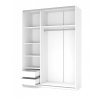 LIMA S1 ruhásszekrény, fehér