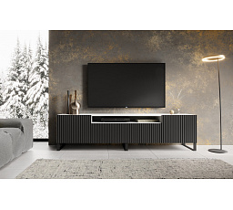 TV szekrény NOEMI Álló Fekete+Fehér