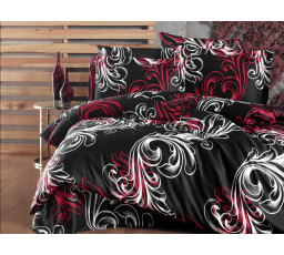 Saténový povlak na polštář Atlantis red