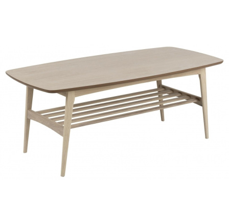 Woodstock dohányzóasztal 120x60 fehérített tölgy