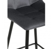 Barová židle, šedá, látka,AUB-X7015 GREY2