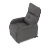 Polohovací křeslo, elektrické kabelové ovládání, šedá, látka, TV-5482 GREY2
