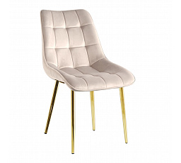 Velvet szék bézs / arany lábak J262-1