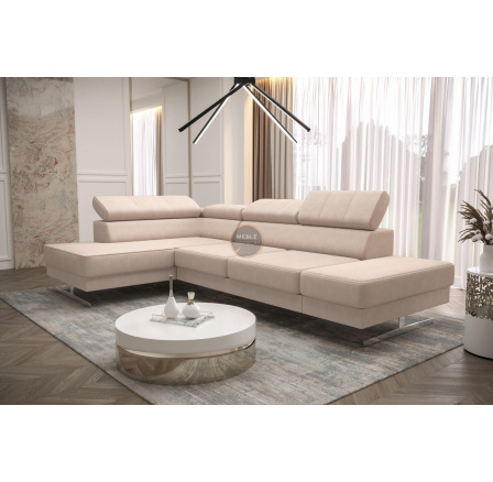 NAROŻNIK EMPORIO MINI 300x180 - lewa , Odcienie beżu