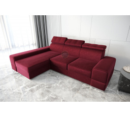 NAROŻNIK ROYAL 295×185 - lewa , Odcienie bordowego