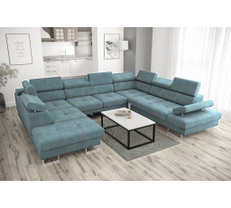 NAROŻNIK GALAXY MAX I Z FUNKCJĄ SPANIA 225x350x280 (ODCIENIE NIEBIESKIEGO)MY74- SZYBKA WYSYŁKA