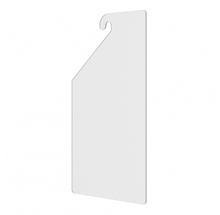 Válaszfal munkaszekrényhez, 290 x 595 x 2 mm, 1 db.