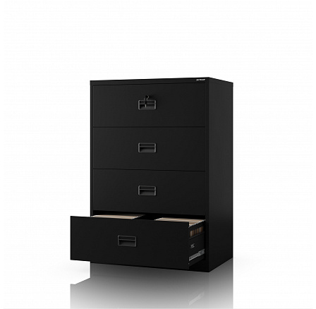 Fekete fém iratszekrény: SARA XL V4, 900 x 1320 x 600 mm Fekete fém iratszekrény: SARA XL V4, 900 x 1320 x 600 mm