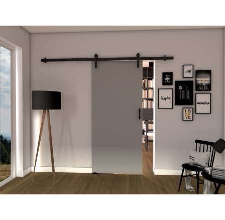 Posuvné dveře LOFT A70, Šedá/Černá Posuvné dveře LOFT A70, Šedá/Černá
