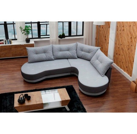 Rohová sedací souprava Abbey P šedá