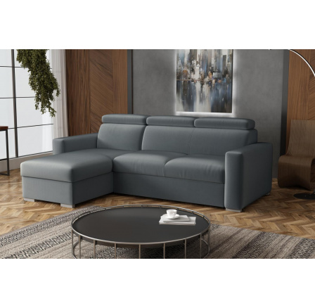 Sedací souprava Petrit levá Paros tmavě šedá