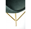 H112 bárszék, sötétzöld / arany