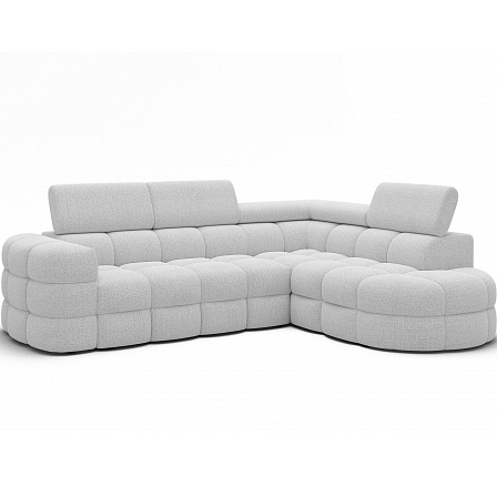 Carmenn sarokkanapé ágyfunkcióval, ágyneműtartóval és állítható fejtámlákkal, fehér bouclé, jobb oldali Royal 01 205x126 Jobb 1 Carmenn sarokkanapé ágyfunkcióval, ágyneműtartóval és állítható fejtámlákkal, fehér bouclé, jobb oldali Royal 01 205x126 Jobb 1