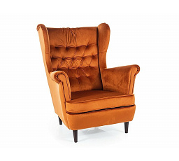 HARRY VELVET fotel, Fahéj Bluvel 4215/Wenge