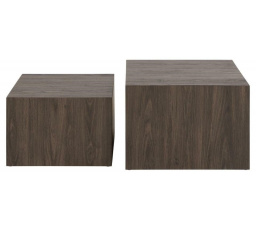 2 darabos Dice dohányzóasztal szett füstös kőrisből