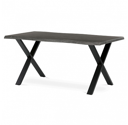Étkezőasztal 160x90cm, MDF, szürke tölgy, HT-F4316 GREY Étkezőasztal 160x90cm, MDF, szürke tölgy, HT-F4316 GREY