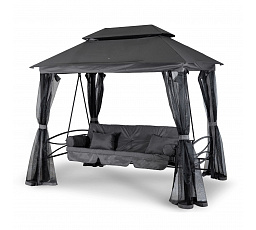 Huśtawka Ogrodowa CARMEN Szara/Czarna