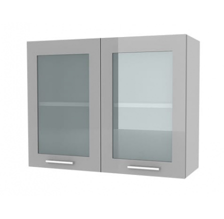 Kuchyňská horní skříňka Femme G60 2W, šedý lesk